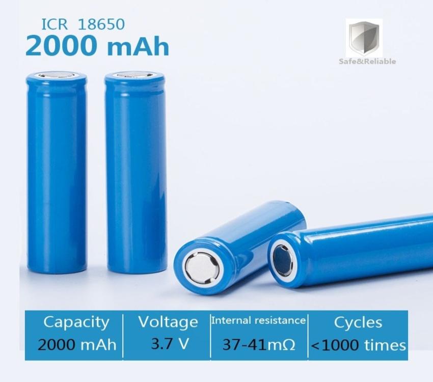 Li-ion 2000mah rechargeable battery
